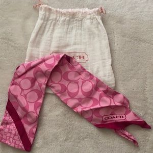 Pink coach scarve